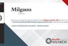 La andorrana Milgauss Capital, ASF recibe en Londres el prestigioso galardón a la Mejor Gestión de Patrimonios de la península ibérica